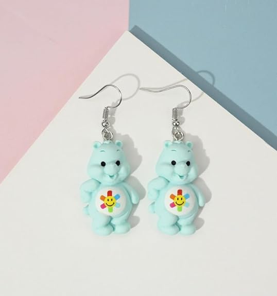 Teddy Bear Drop Earring