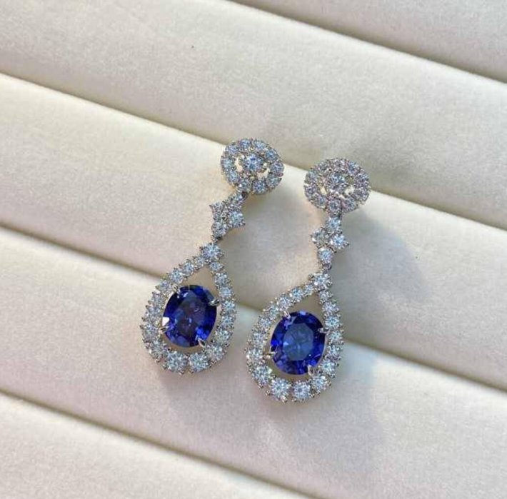 AD Stone Crystal Drop Earring