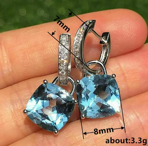 AD Stone Crystal Drop Earring