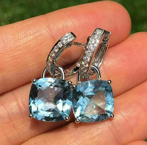 AD Stone Crystal Drop Earring