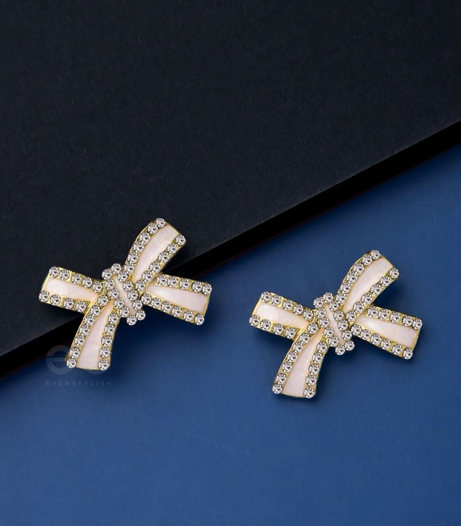 Bow Tie Crystal Earring