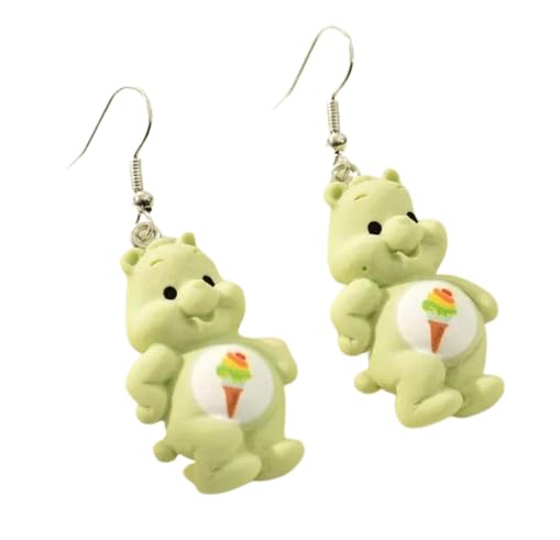 Teddy Bear Drop Earring