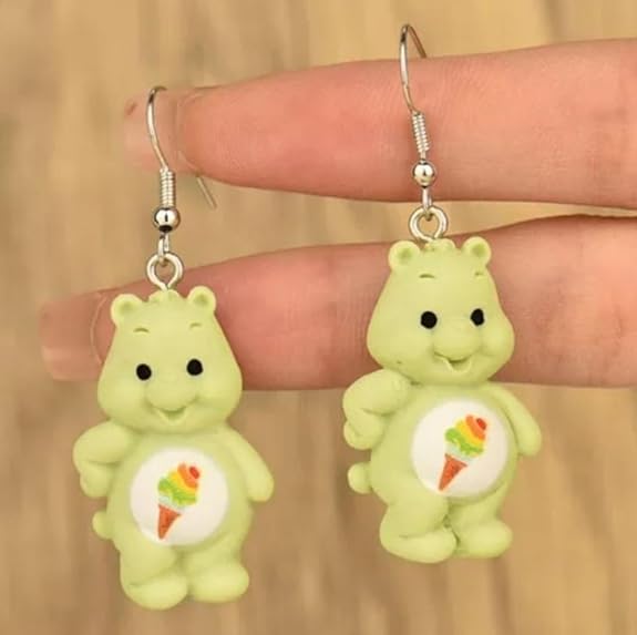 Teddy Bear Drop Earring