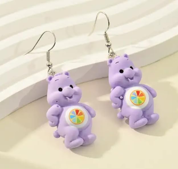 Teddy Bear Drop Earring
