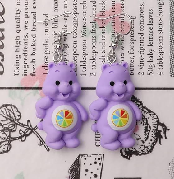 Teddy Bear Drop Earring