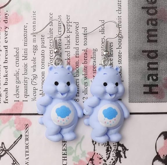 Teddy Bear Drop Earring