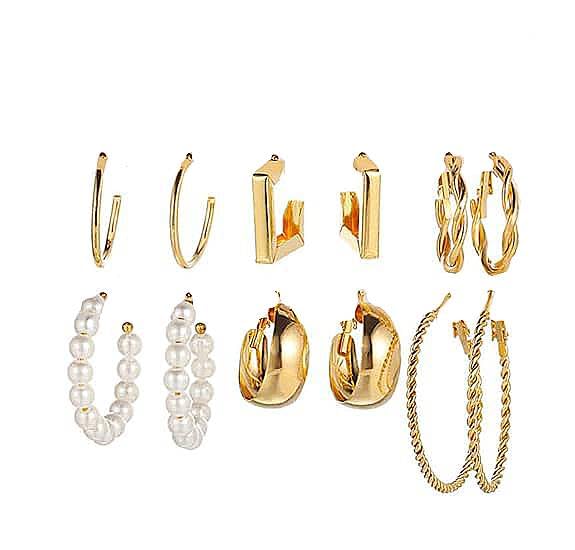 6 Pair Combo Set Earring