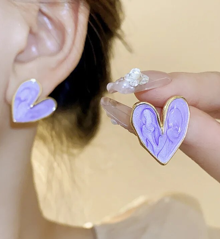 Heart Shape Stud Earring