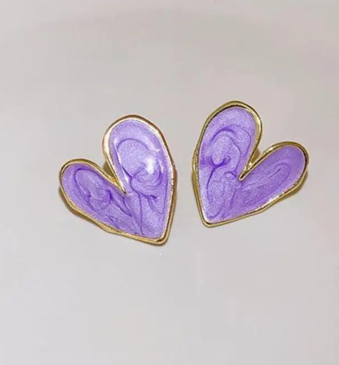 Heart Shape Stud Earring