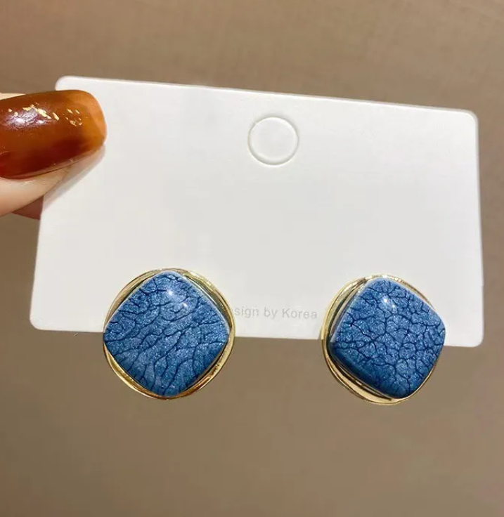 Artificial Stone Stud Earring
