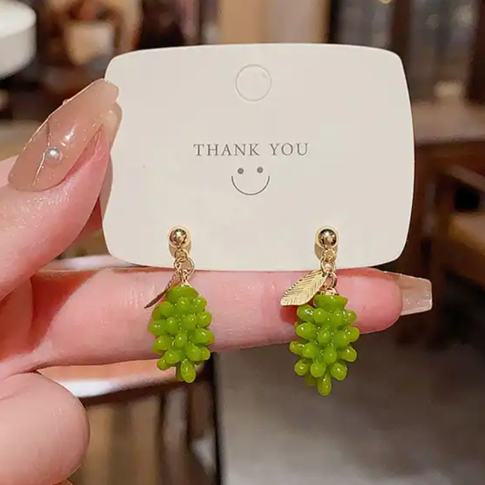 Grapes Fruit Drop Earring