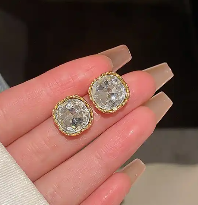 Small Crystal Stud Earring