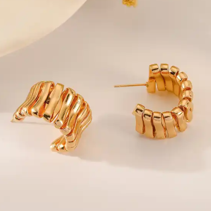 Twisted Hoop Earring