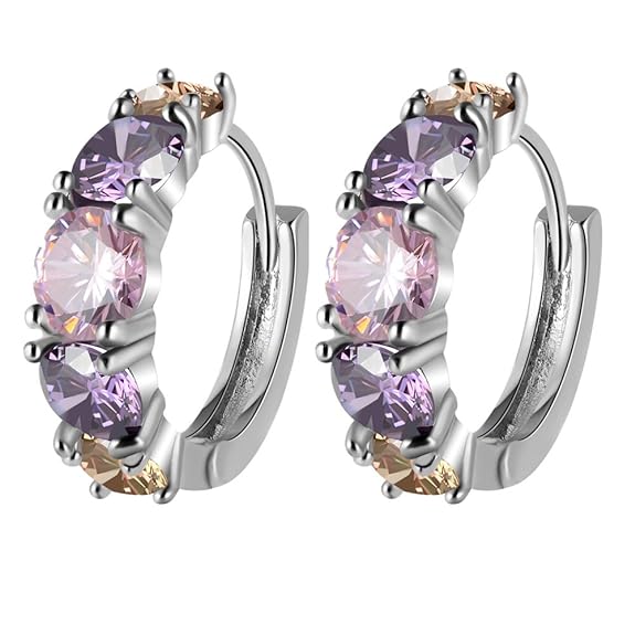 Small Hoop Crystal Earring