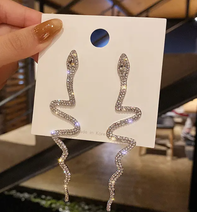Snake Long Earrings