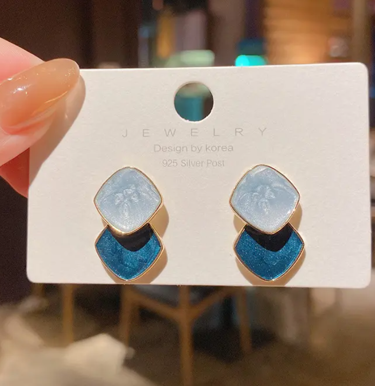 Geometric Drop / Stud Earring