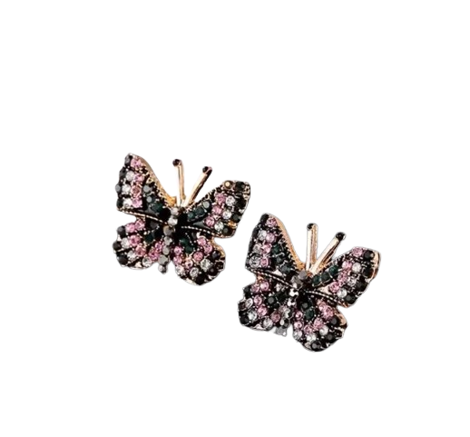 Butterfly Zircon Stud Earring