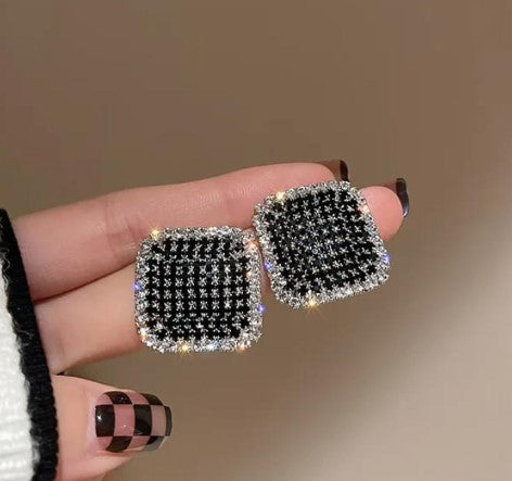 Geometric Luxury Zircon Stud Earring