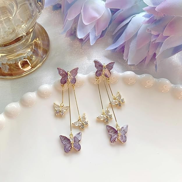 Butterfly Dangle Drop Earring
