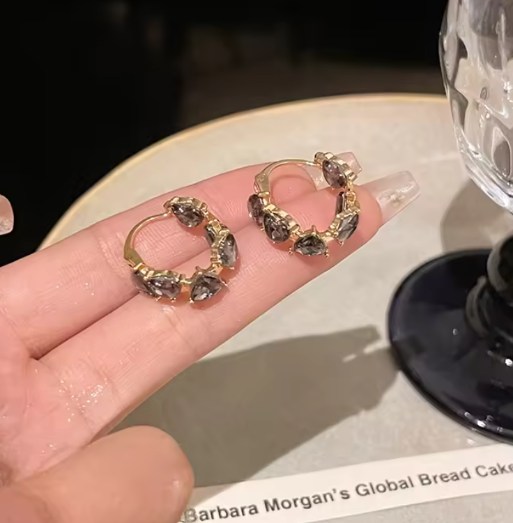 Geometric Hoop Earring