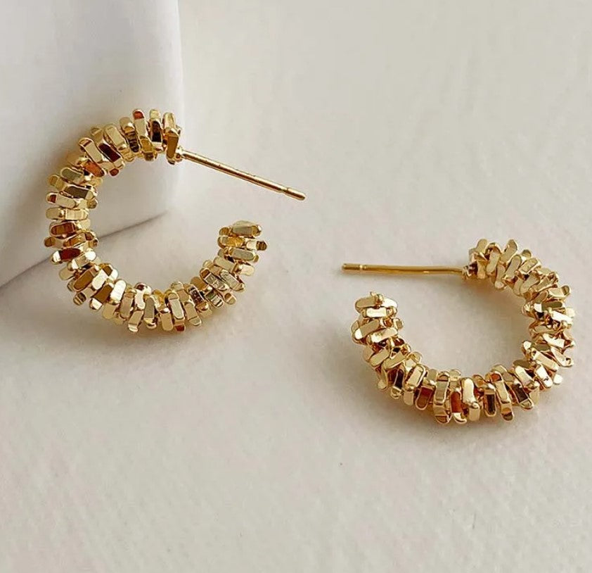 C Shaped Hoop Earring