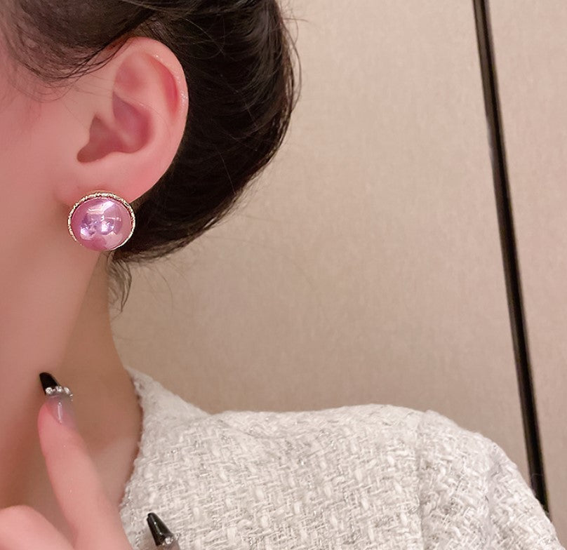 PURPLE IMPORTED HIGH QUALITY KOREAN STUD EARRINGS FOR WOMEN & GIRLS