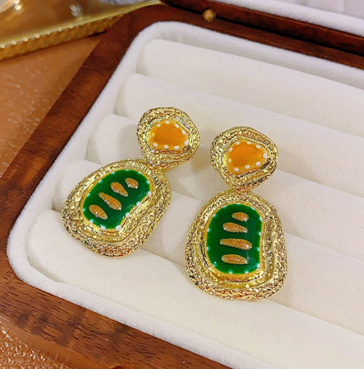 ANTIQUE RETRO DESIGN KOREAN DROP EARRINGS