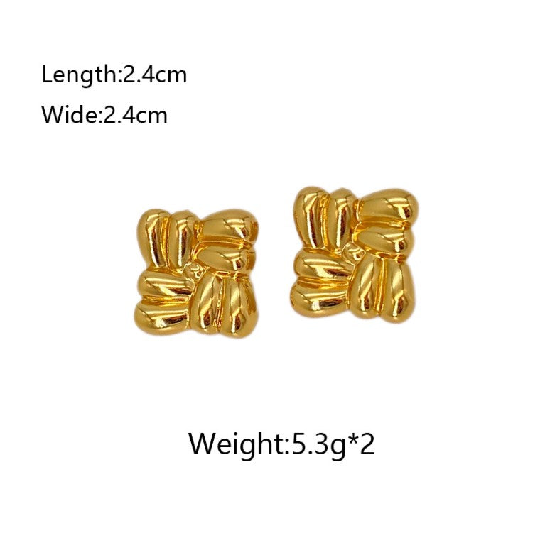 LOVE KNOTS ANTI TARNISH STUDS EARRINGS