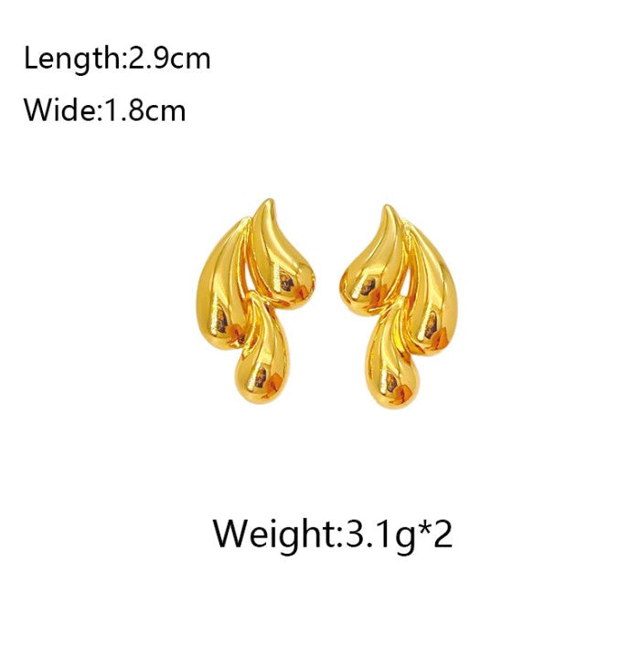 TEARDROP ANTI TARNISH DROP EARRINGS