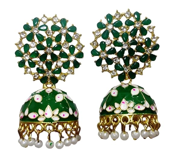 Flower Jhumki Stud Earring