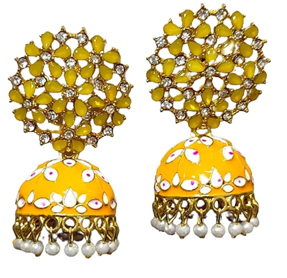 Flower Jhumki Stud Earring
