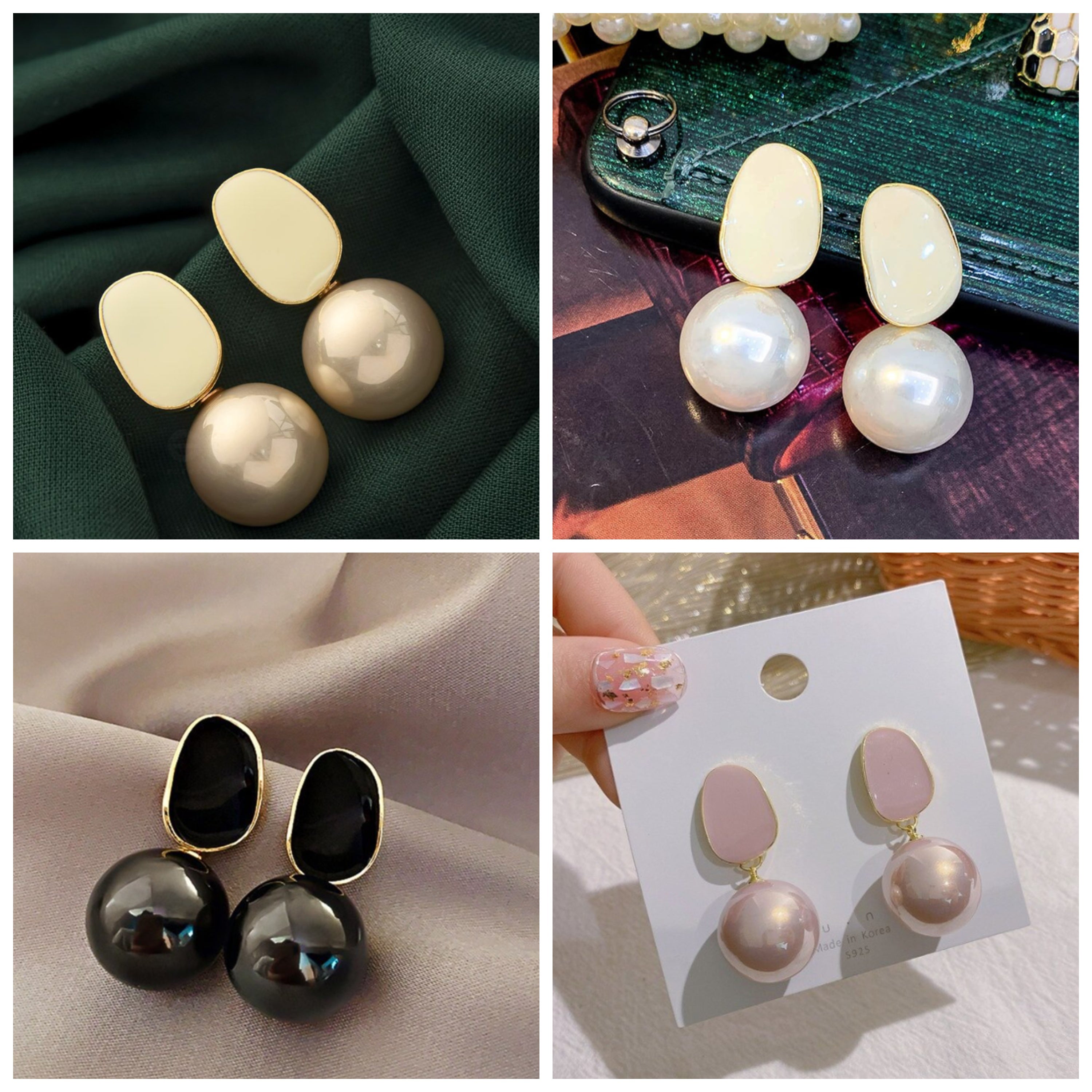 Pearl Ball Drop Earring