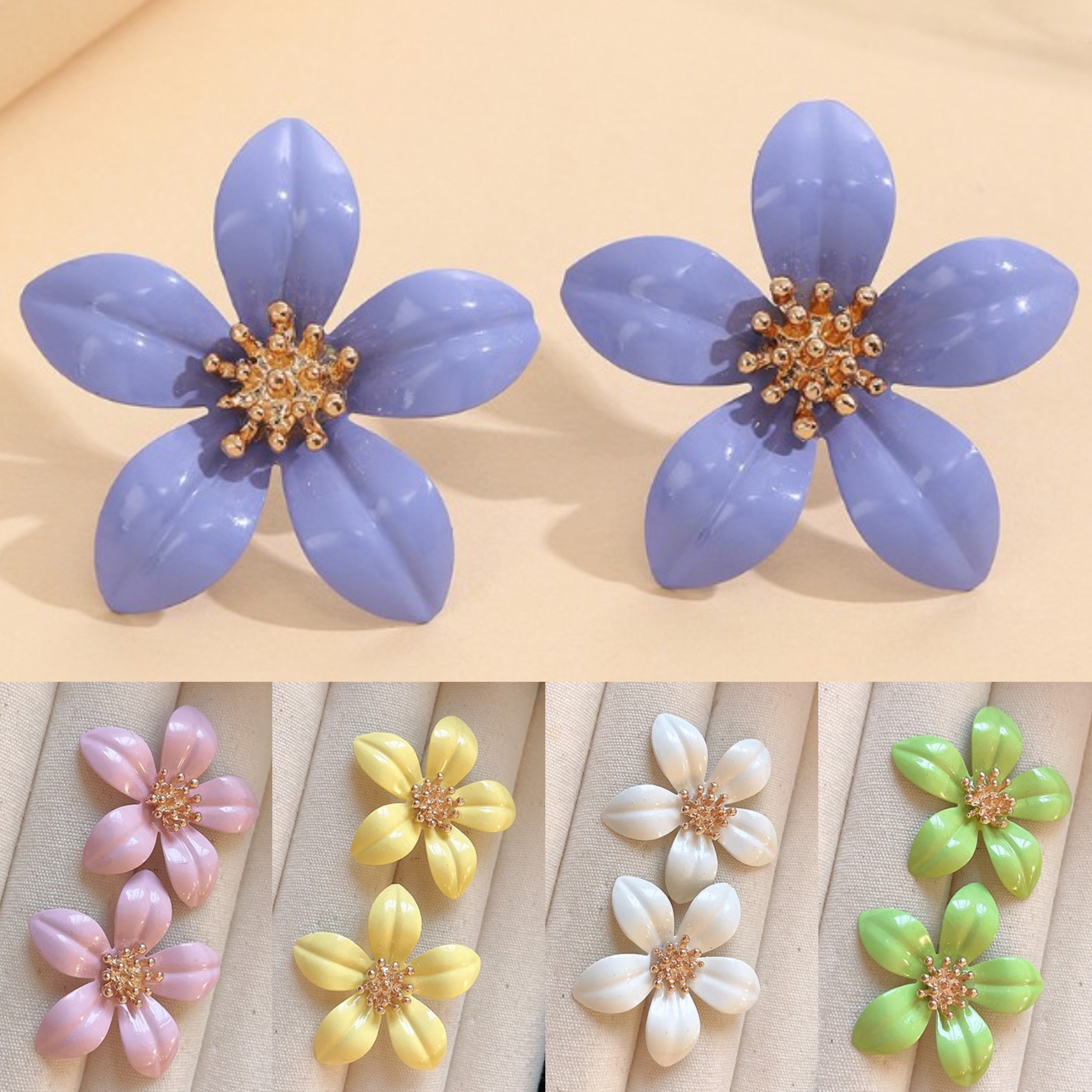 FLOWER STUD KOREAN EARRINGS