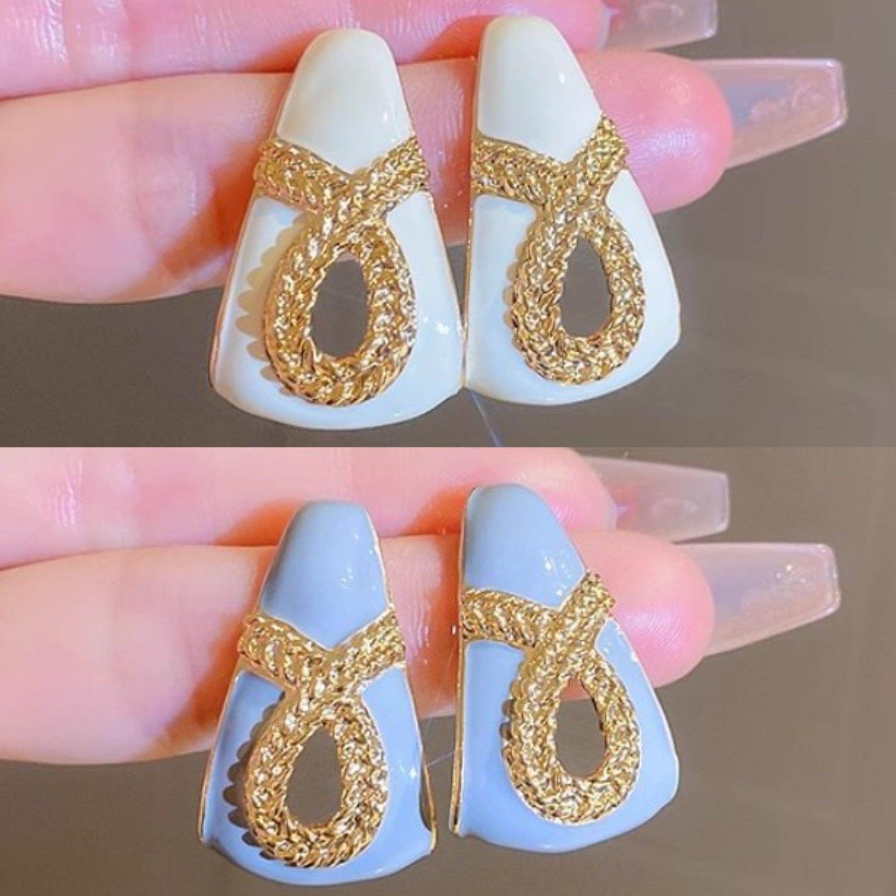 TRIANGLE DROP KOREAN EARRINGS
