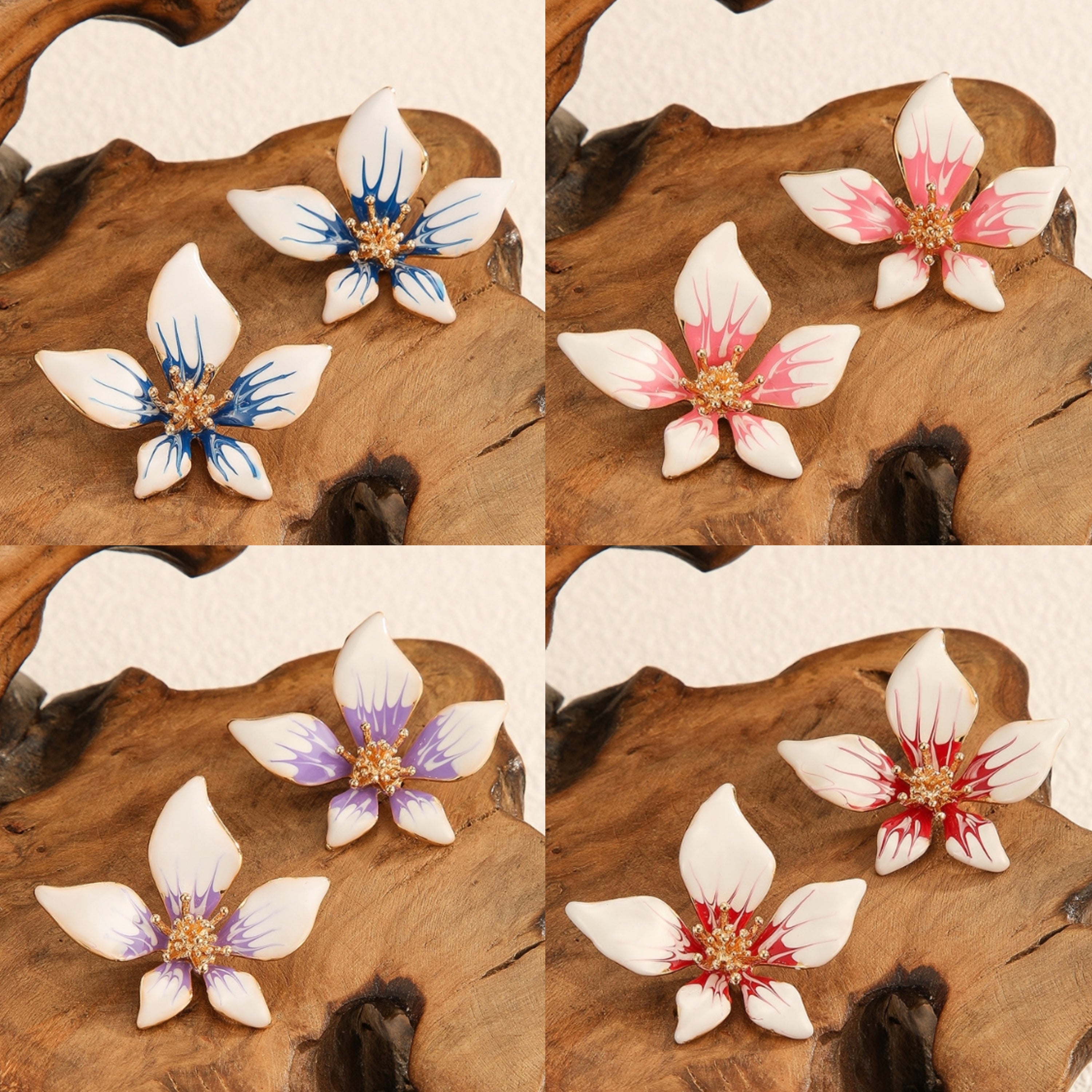 FLOWER STUD KOREAN EARRINGS
