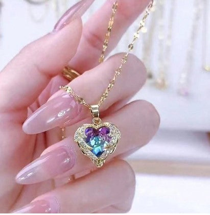 Heart Pendant Chain Necklace