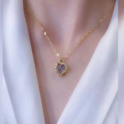 Heart Pendant Chain Necklace