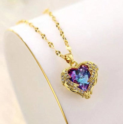 Heart Pendant Chain Necklace