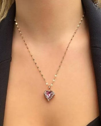 Heart Pendant Chain Necklace