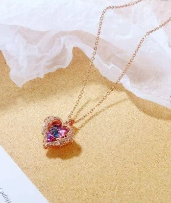Heart Pendant Chain Necklace