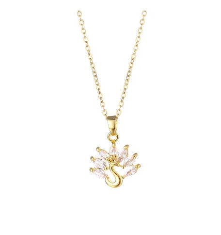 Peacock Pendant Chain Necklace