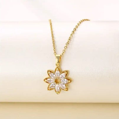 Sunflower Pendant Necklace