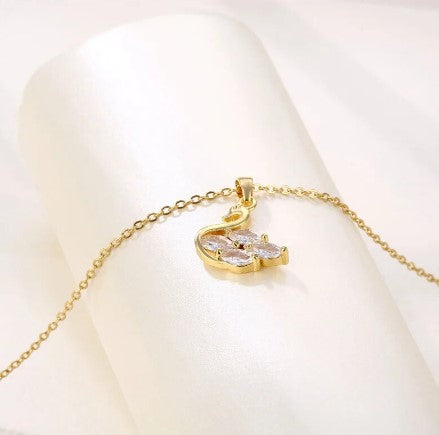 Swan Necklace Chain Pendant