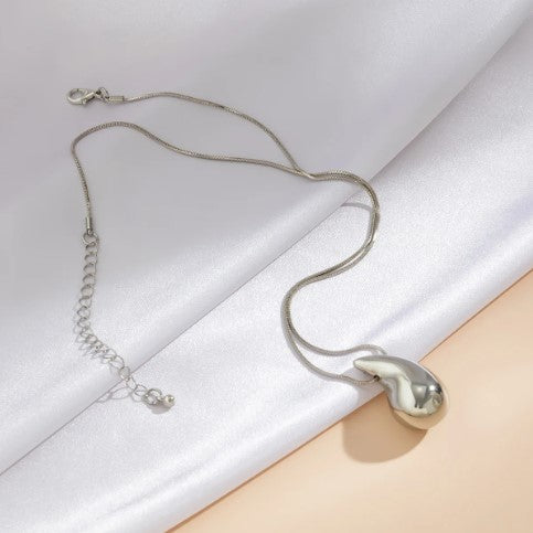 Teardrop Pendant Locket Necklace