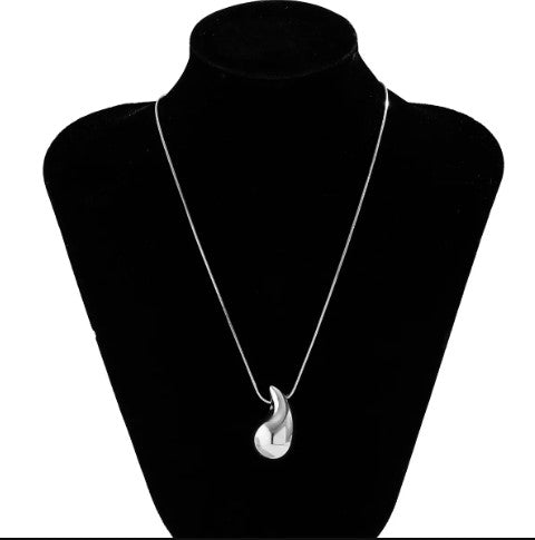 Teardrop Pendant Locket Necklace