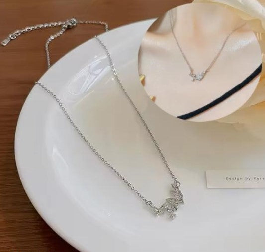 Butterfly Pendant Chain Titanium Steel Necklace