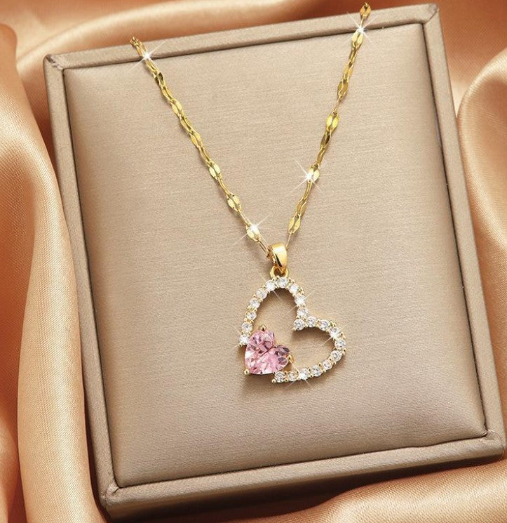 HEART ANTI TARNISH STAINLESS STEEL NECKLACE