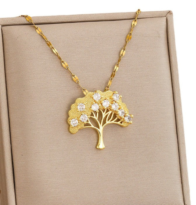 TREE OF LIFE ANTI TARNISH STAINLESS STEEL NECKLACE