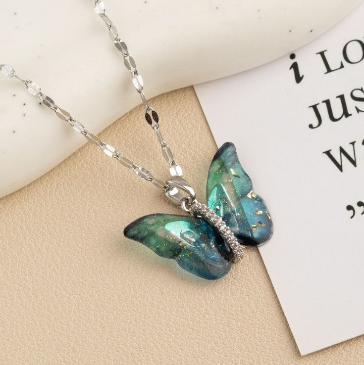 BUTTERFLY ANTI TARNISH STAINLESS STEEL NECKLACE