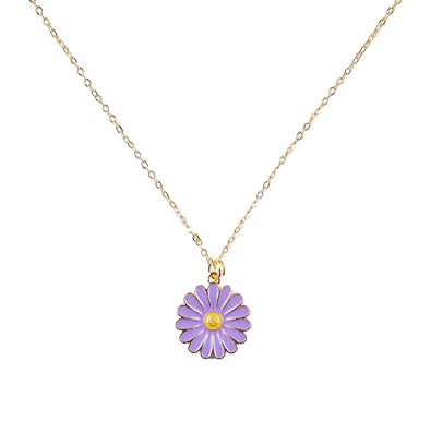 Daisy Flower Pendant Necklace